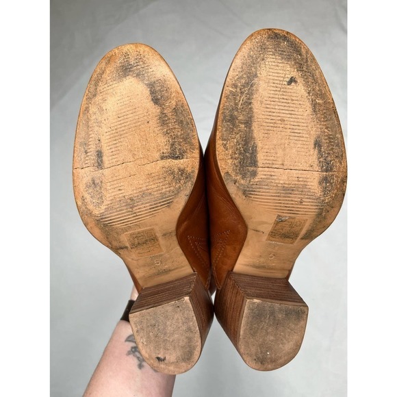 MADEWELL Harper Mules in English Saddle Size 5 - Picture 5 of 6